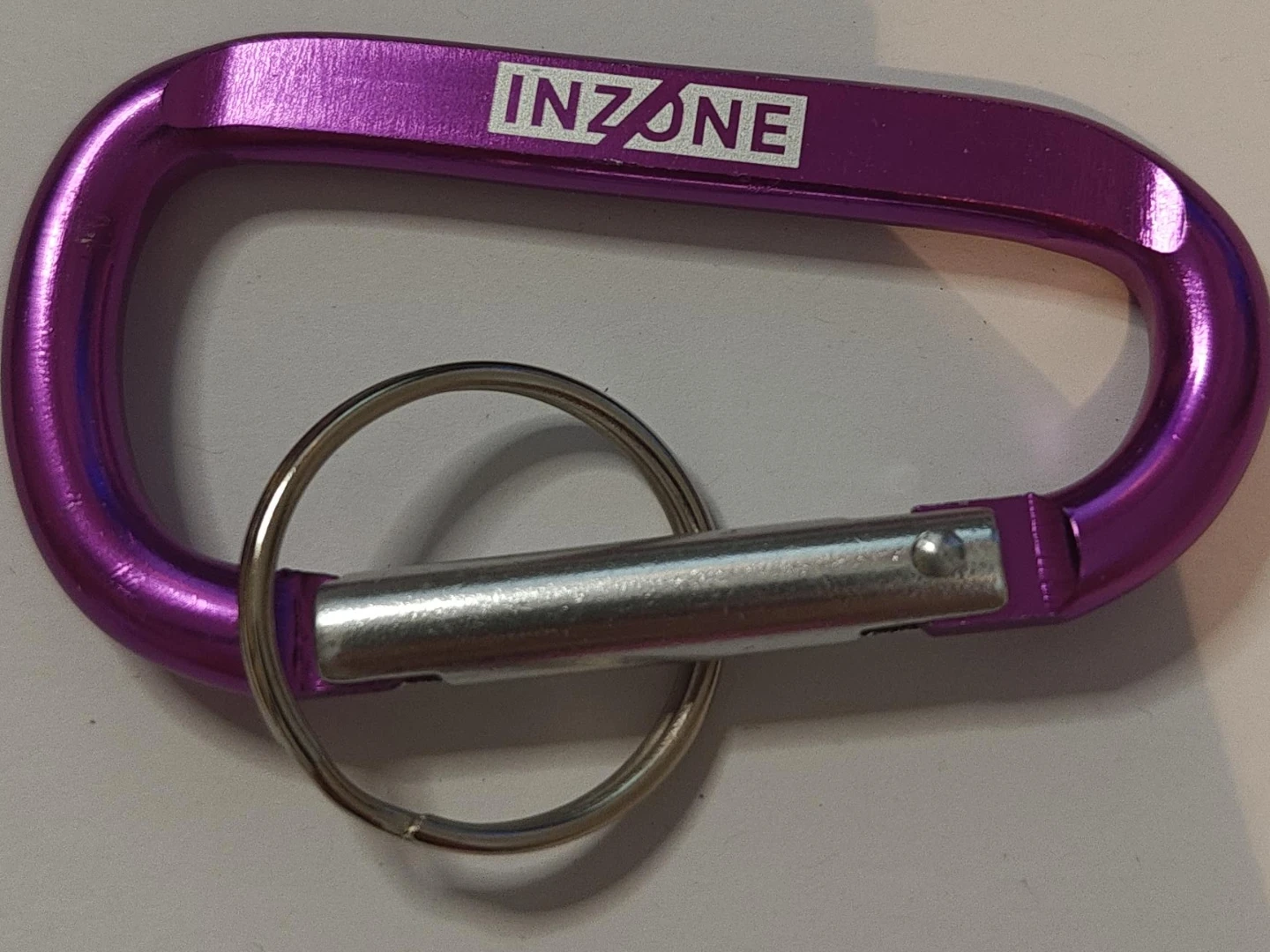 Sony and Inzone Purple Carabiner Keychain Clip