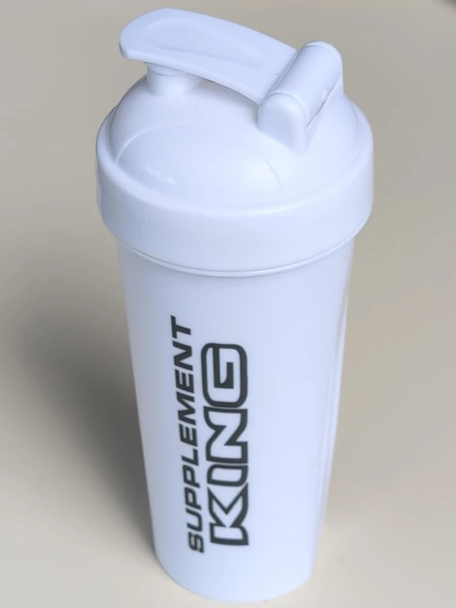 Supplement KING White Shaker Bottle with Whisk Ball