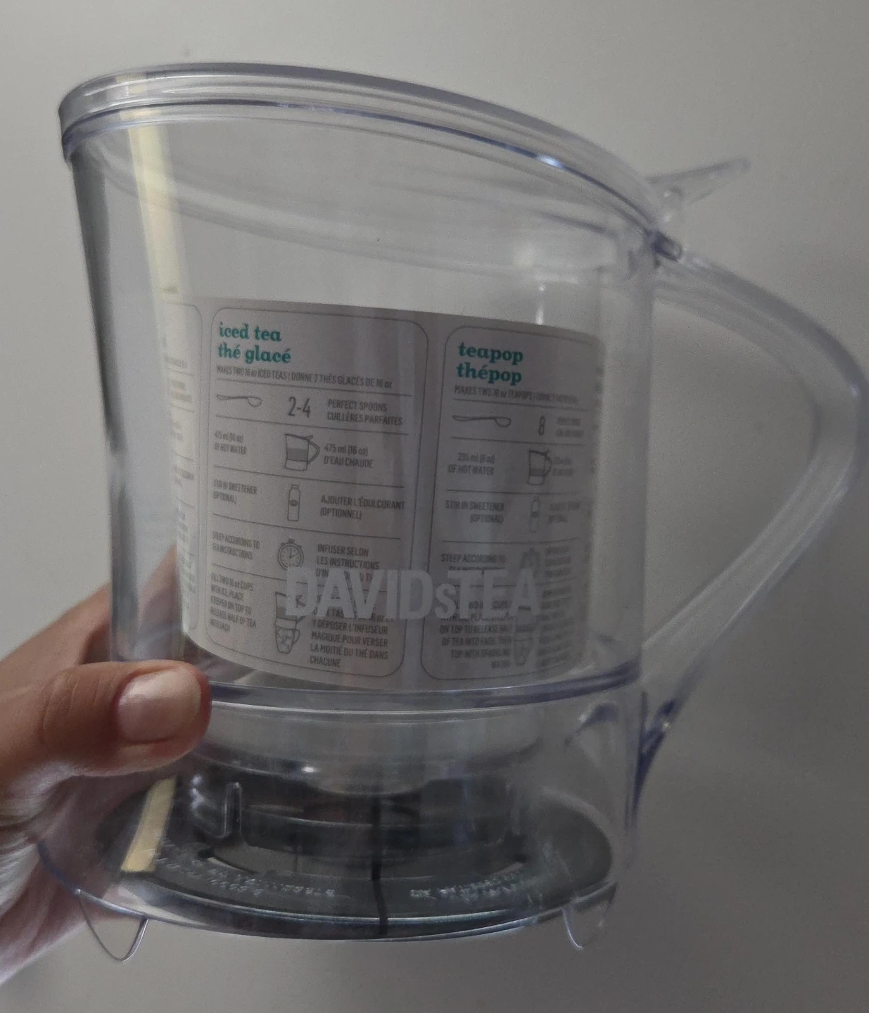 DAVIDsTEA Iced Tea / Teapop Pitcher