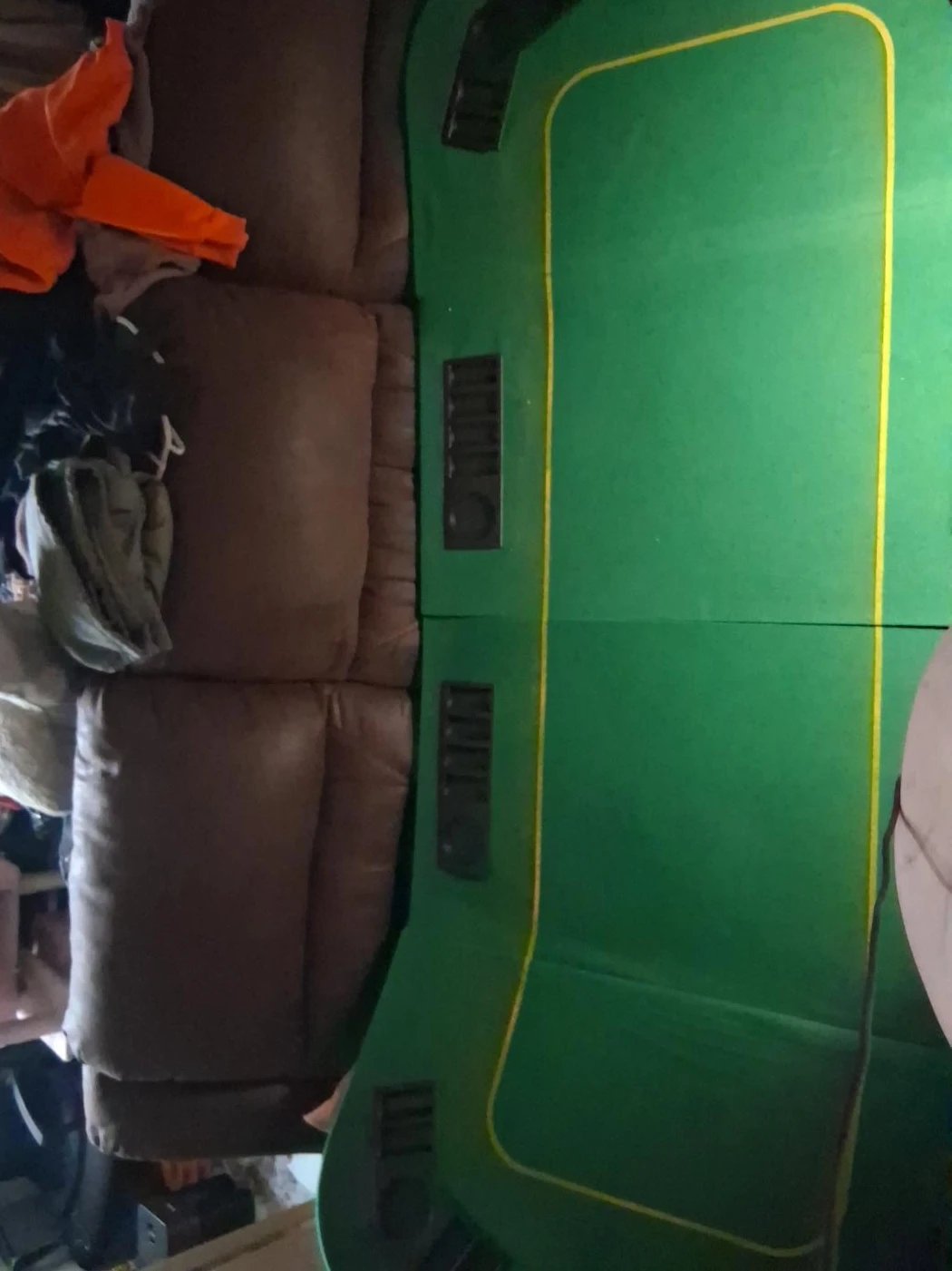 Folding Poker Table Top with Cupholders