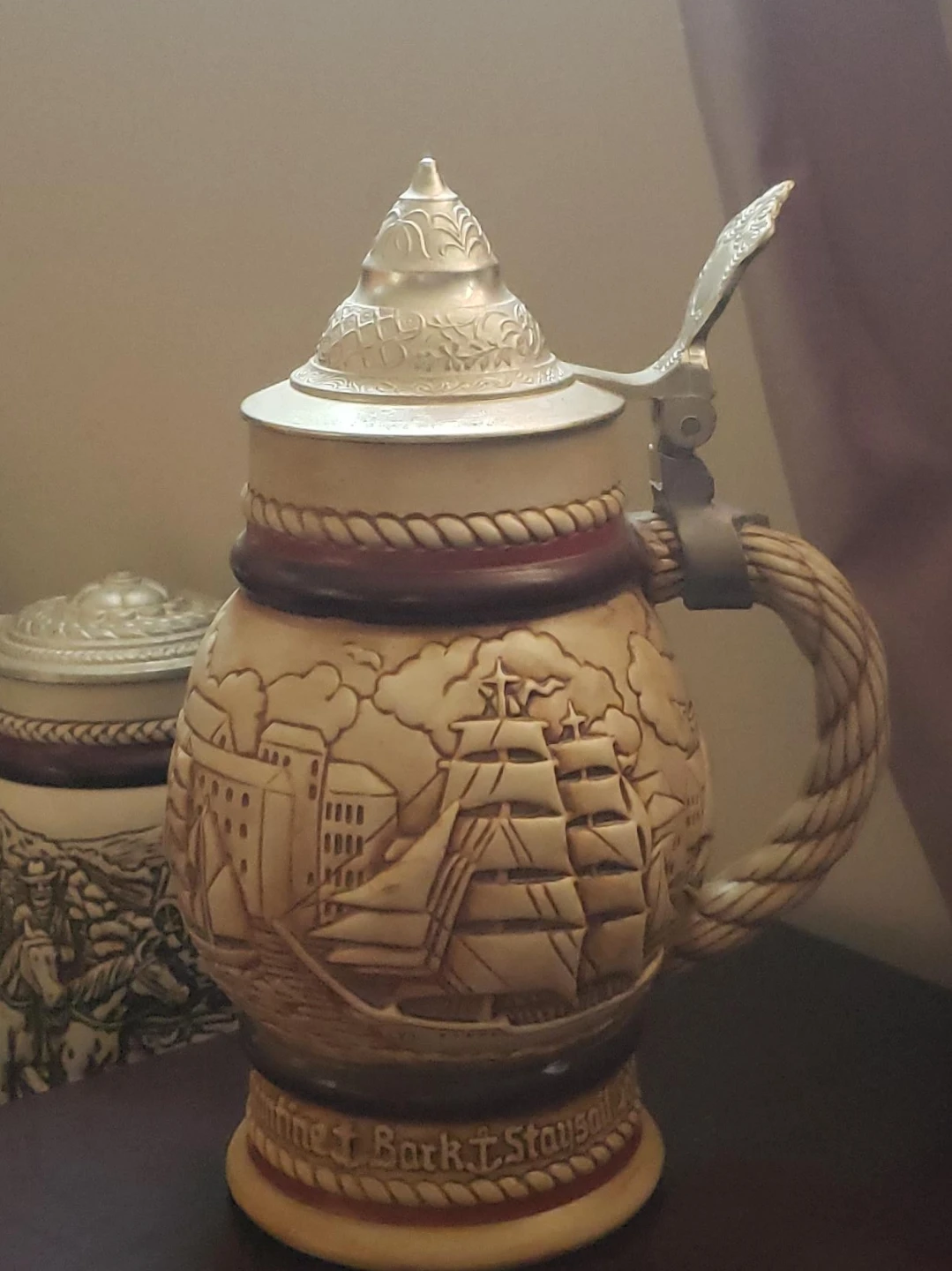 Vintage "The Mayflower Bark" Stein