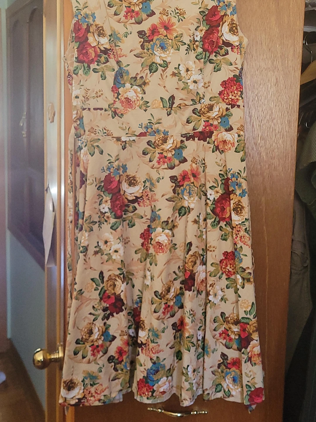 Floral Print Sleeveless Dress