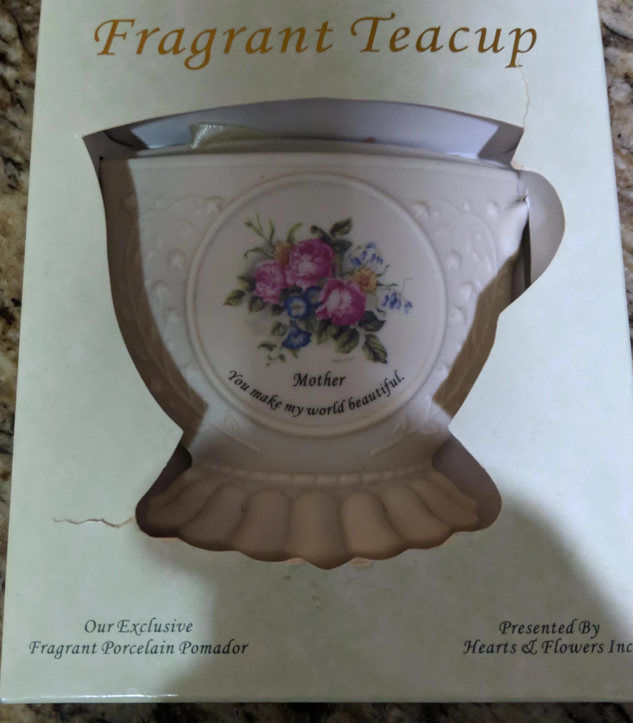Fragrant Teacup Pomader - Mother You Make My World Beautiful