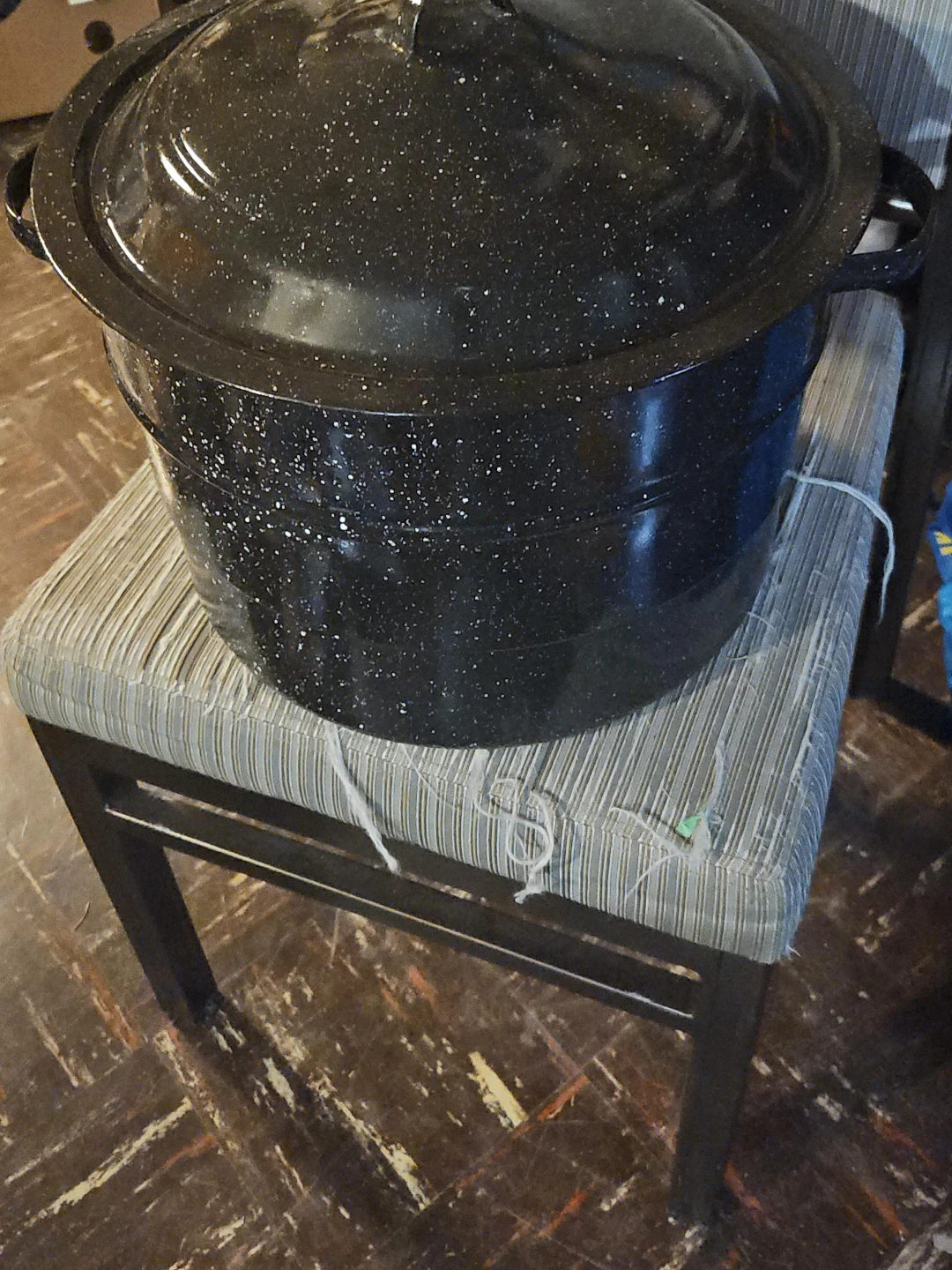 Large Enamel Roaster Pot with Lid