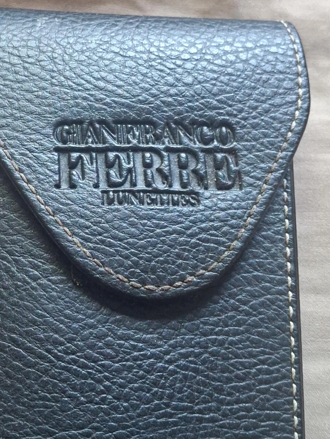 Gianfranco Ferré Black Leather Card Holder
