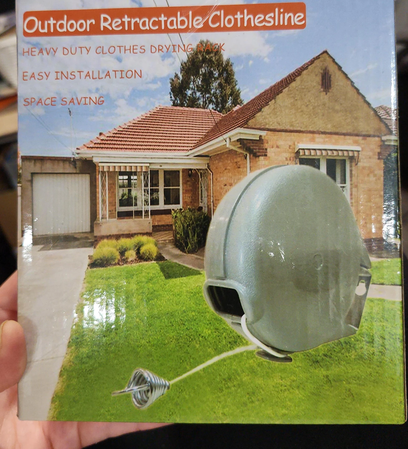 Outdoor Retractable Clothesline 40ft