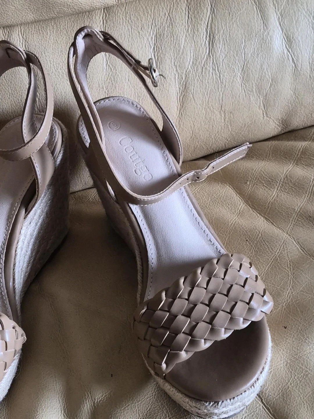 Contigo Women's Wedge Espadrille Sandals Tan Size 6 - photo 3