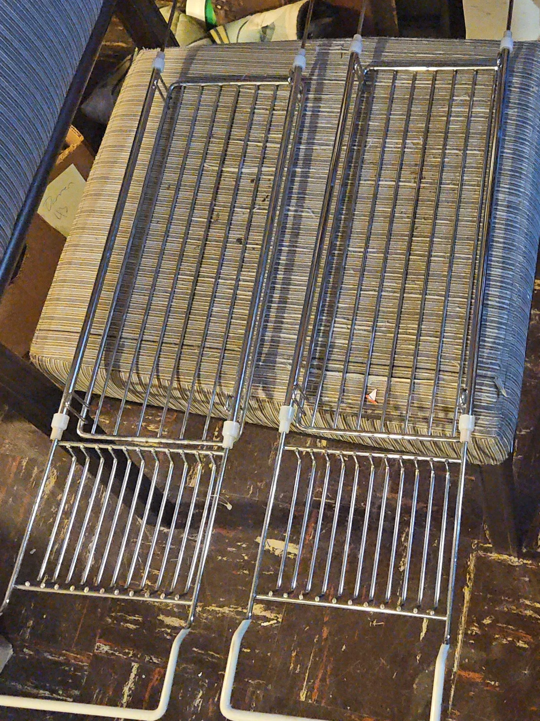 Chrome Wire Shelves (Set of 2)