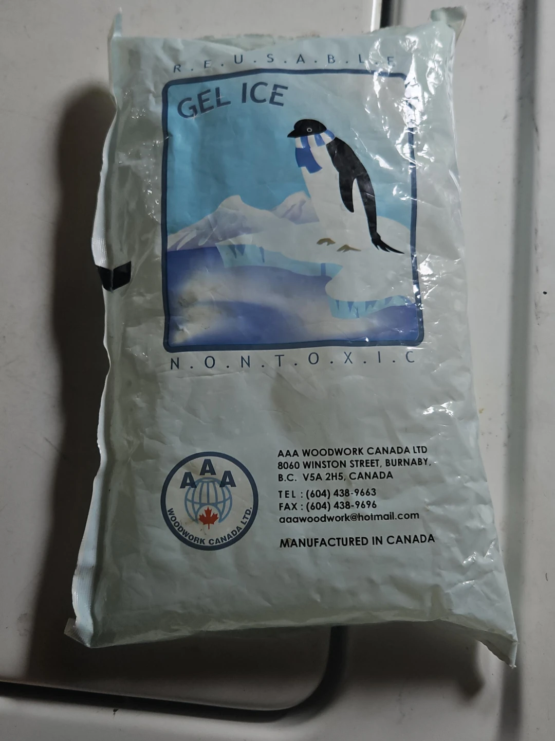 Set of 4 AAA Woodwork Canada Gel Ice Packs