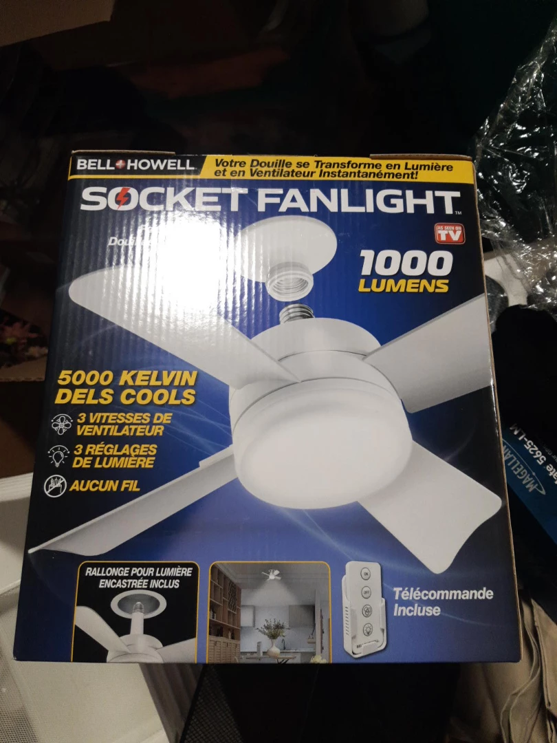 Bell+Howell Socket Fanlight - 1000 Lumens, 5000K