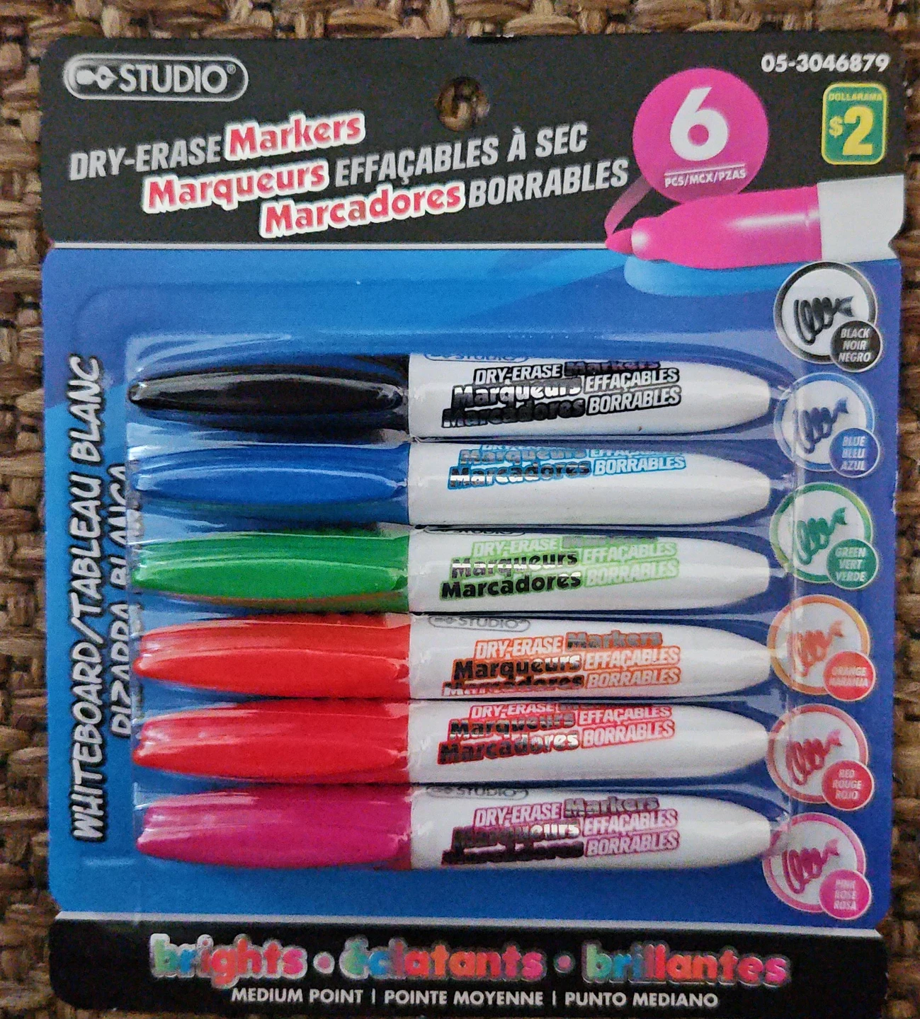 STUDIO Dry-Erase Markers - 6 Pack
