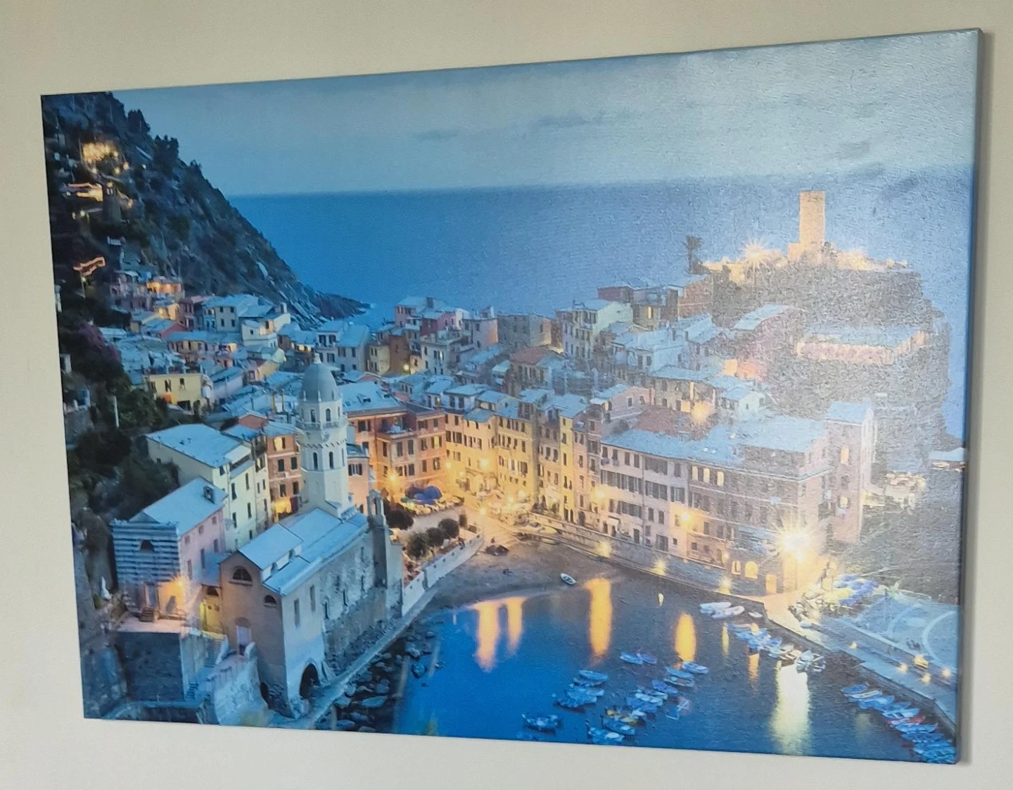 Canvas Wall Art Print - Italian Coastal Town