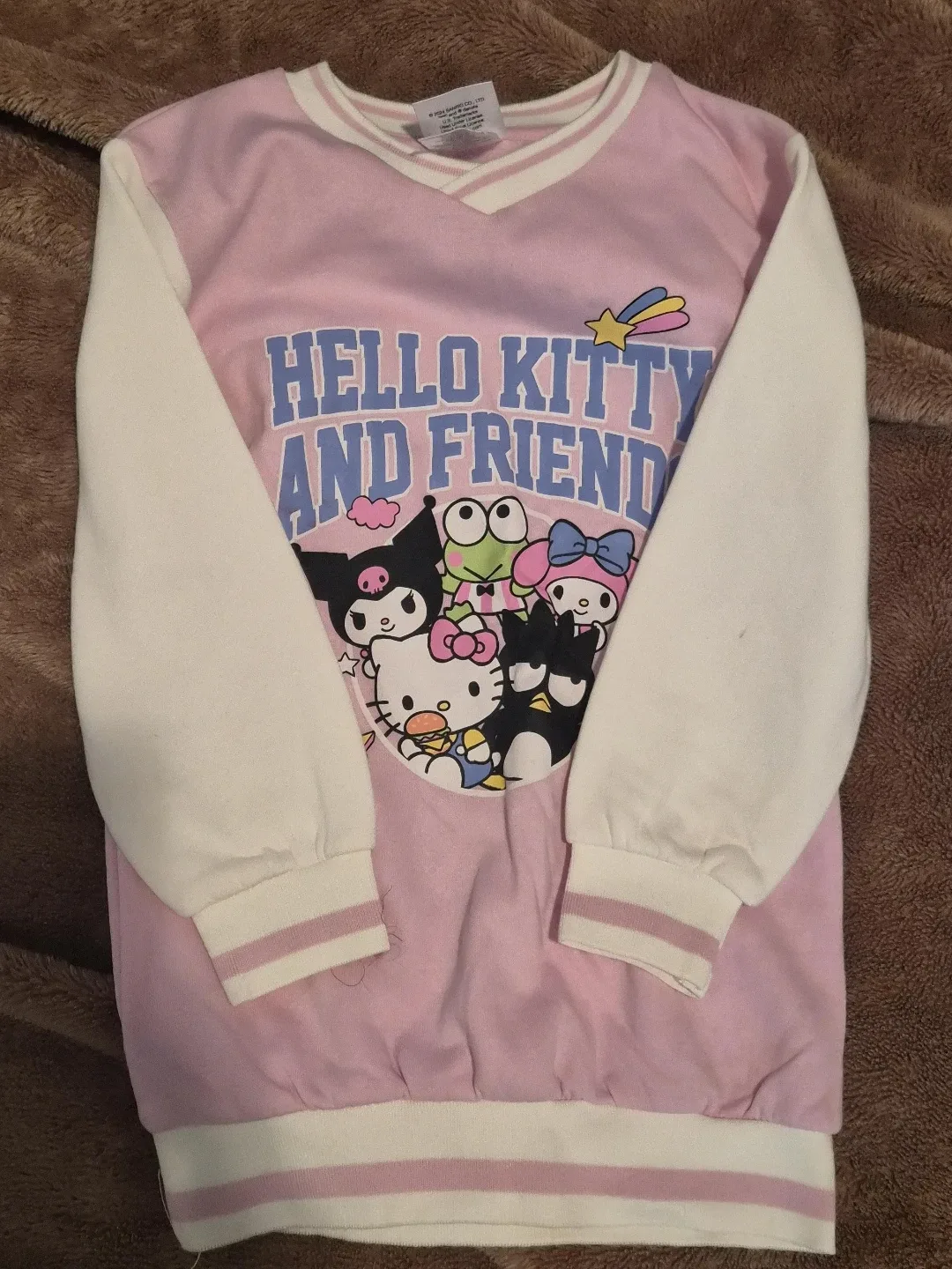 Hello Kitty Long Sleeve Top - Pink/White