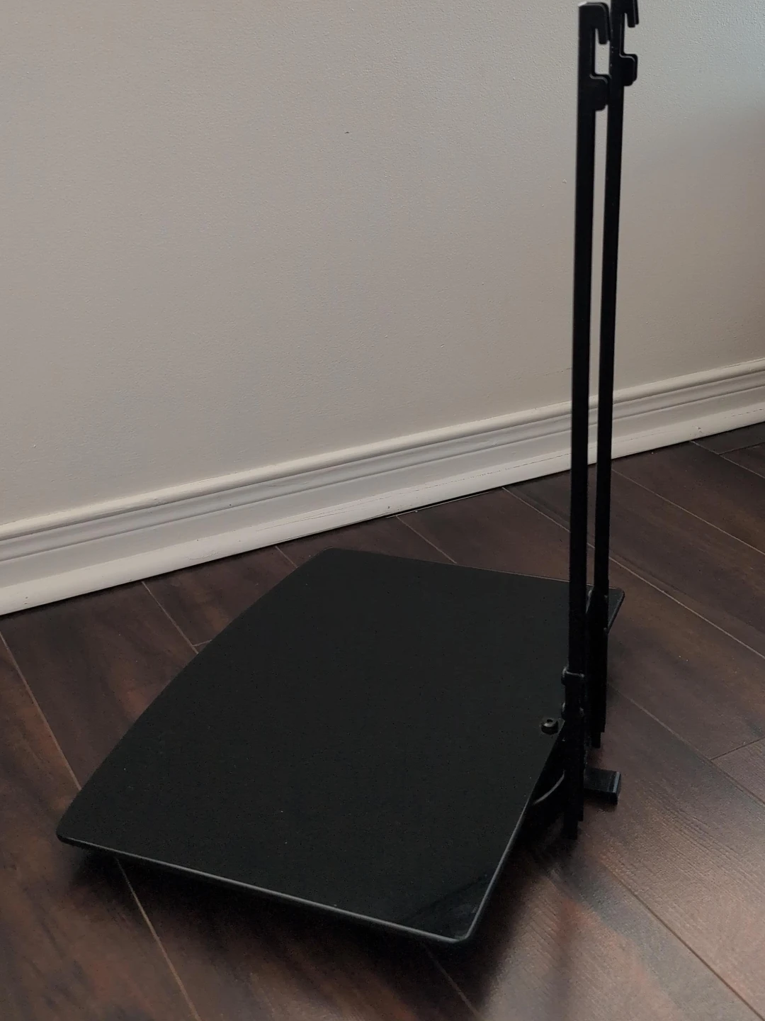 Black Glass TV Wall Mount Shelf - photo 2