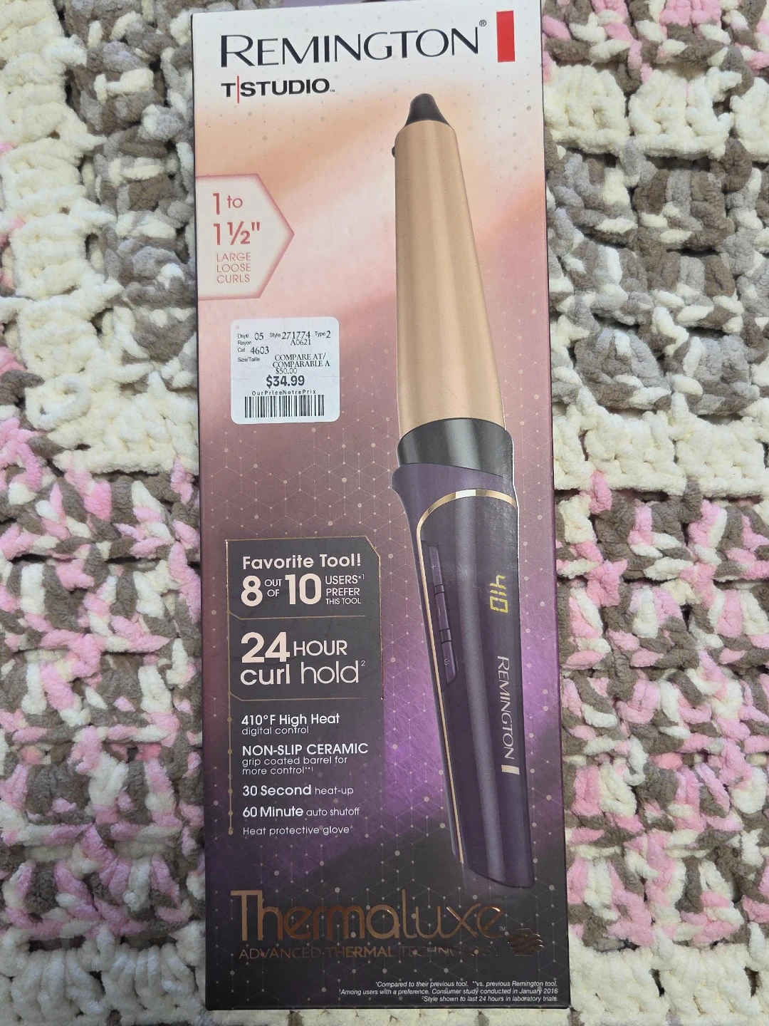 Remington T|Studio 1 to 1 1/2 Inch Curling Wand