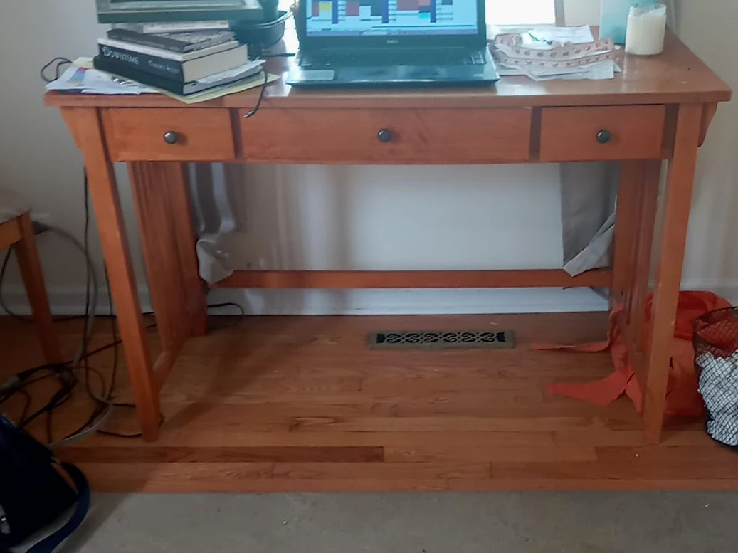 Wooden Writing Desk with Drawers