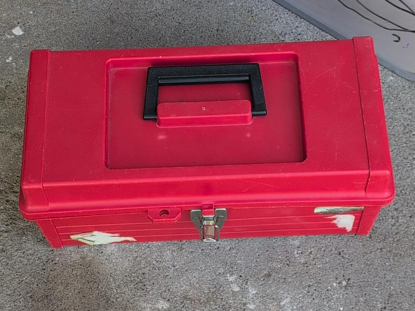 Red Plastic Toolbox