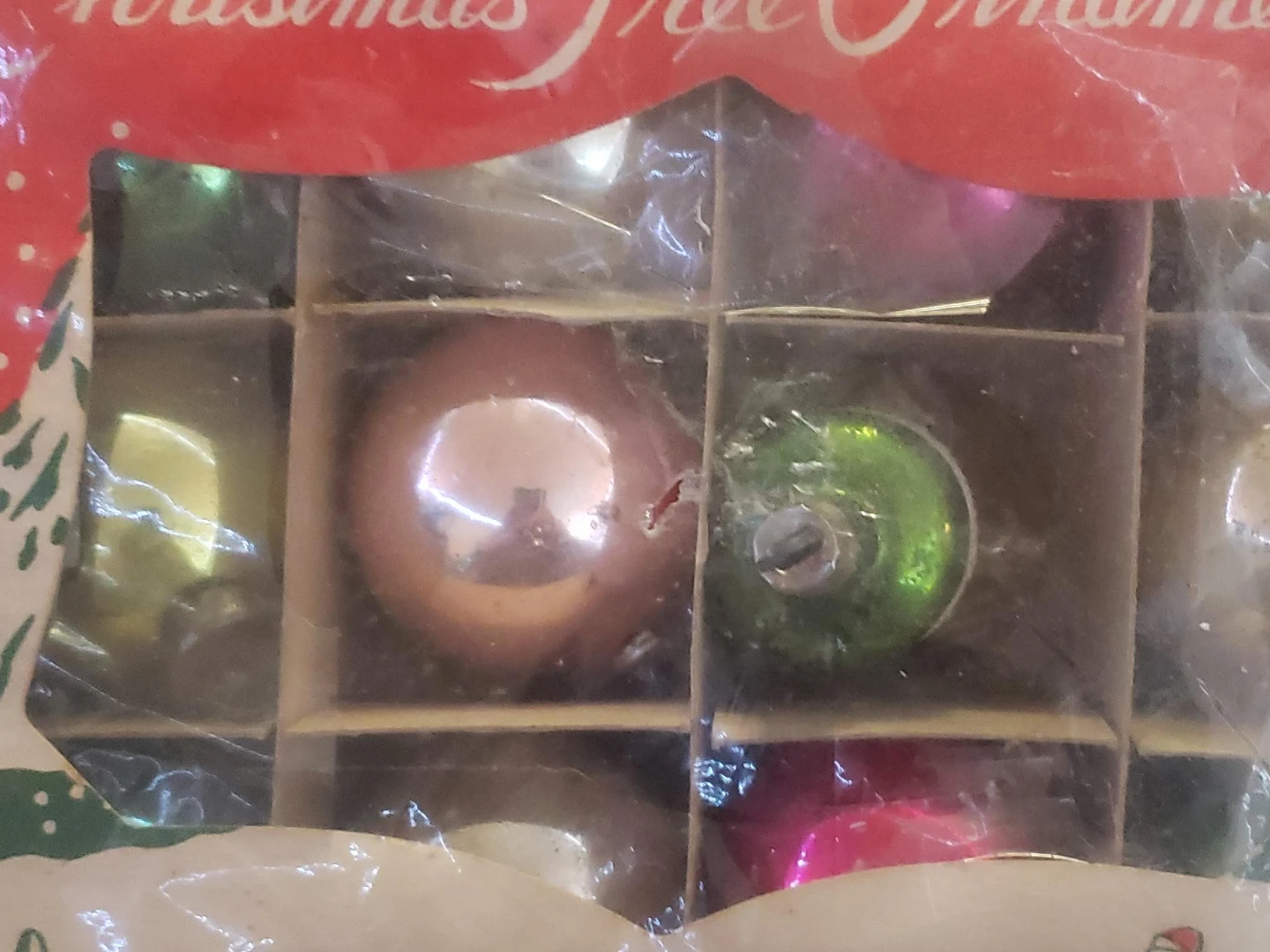 Vintage Christmas Tree Ornaments Set