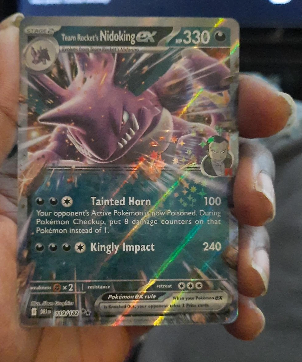 Team Rocket's Nidoking EX Pokémon Card