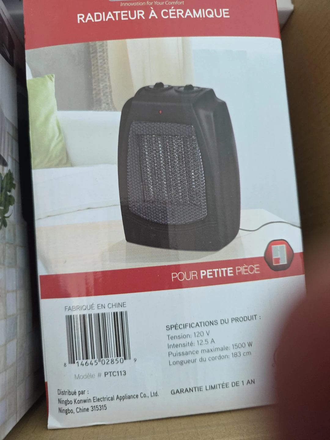 Konwin Ceramic Heater PTC113