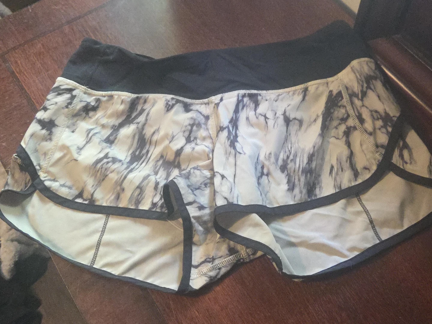 Lululemon Marble Print Running Shorts