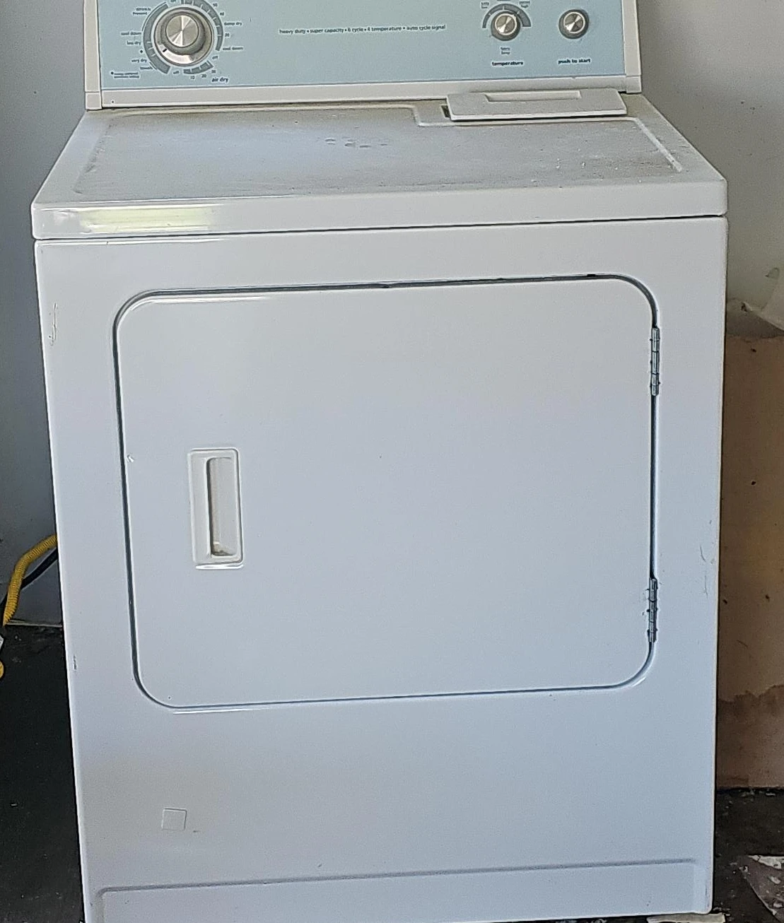 White Whirlpool Electric Dryer