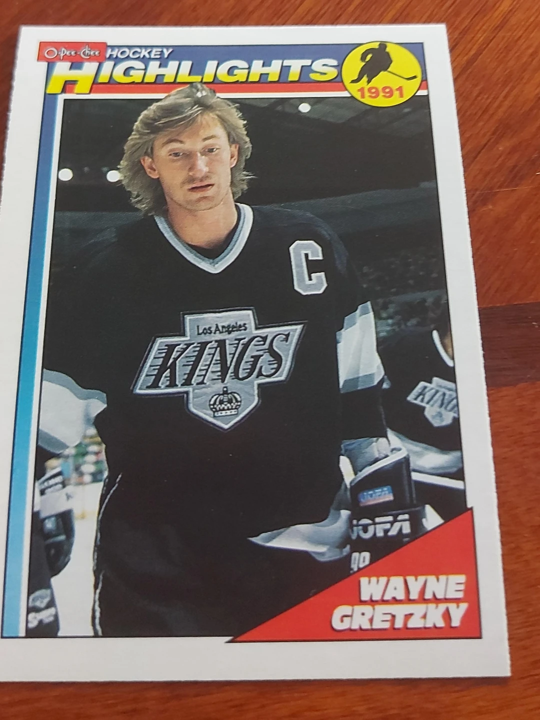 1991 O-Pee-Chee Hockey Highlights Wayne Gretzky Trading Card