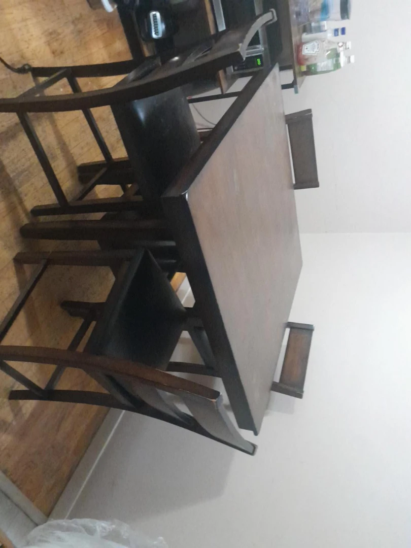 Wooden Dining Table and Chairs Set