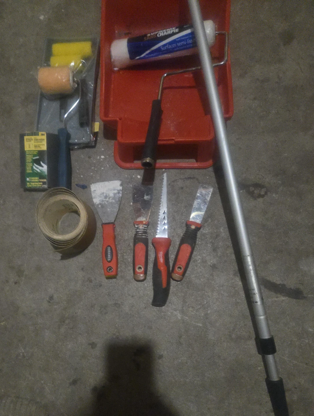 Paint Roller Set with Scrapers and Sandpaper