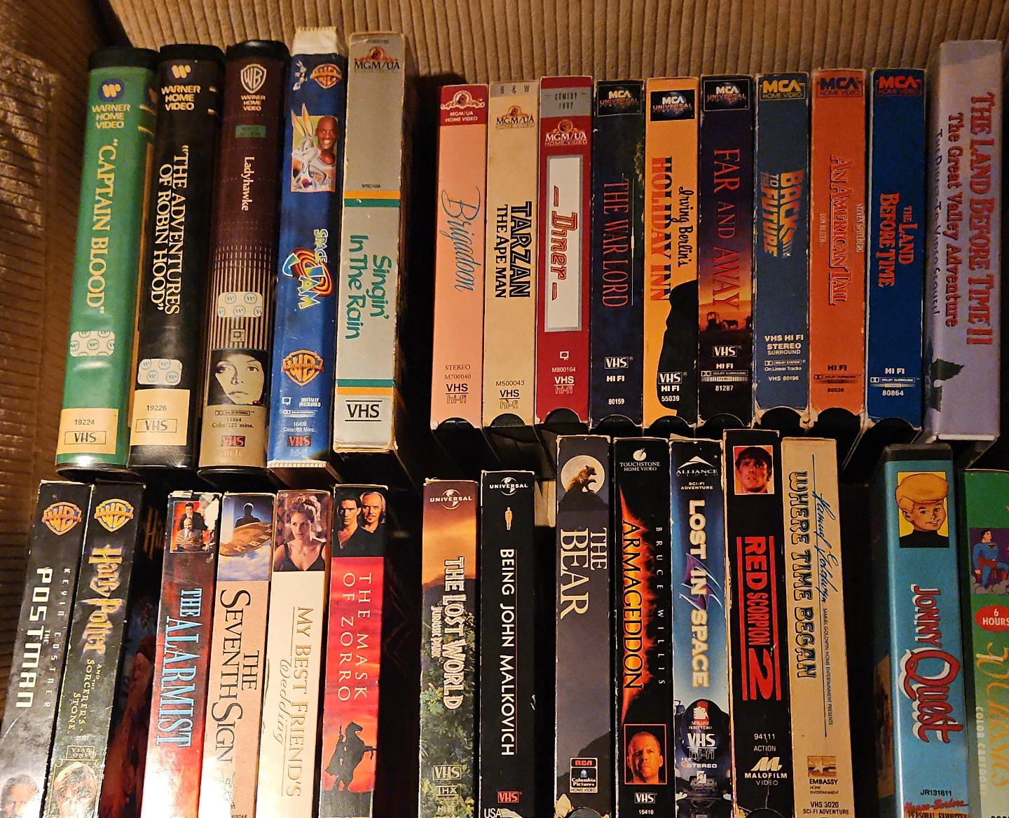 Collection of VHS Movies - Different Brands