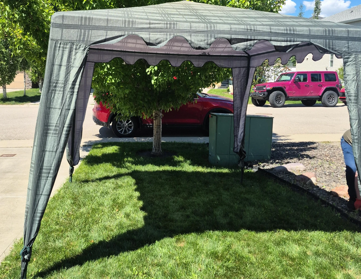 Canopy Tent with Metal Frame and Fabric Cover