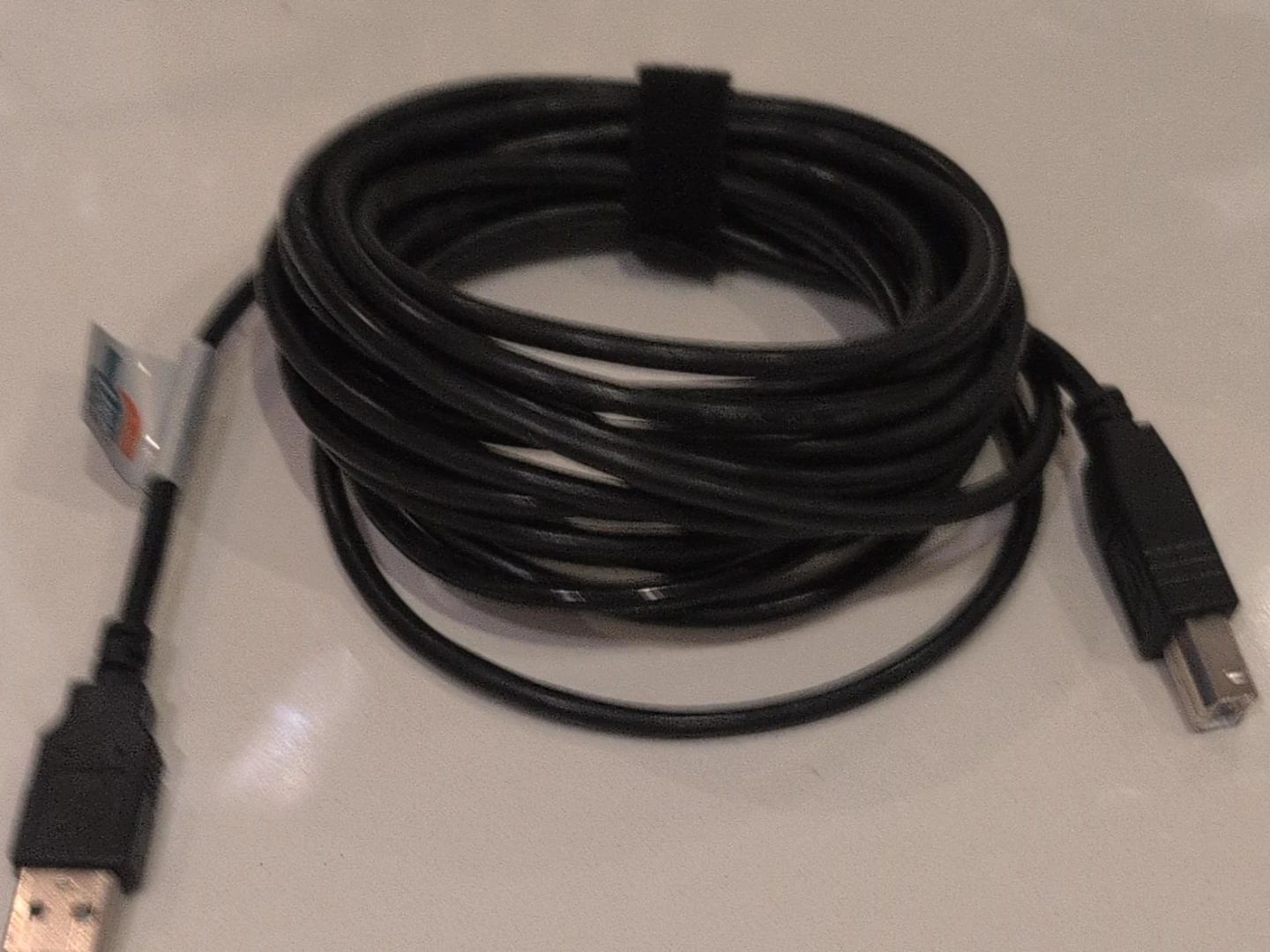 Black USB A to B Cable