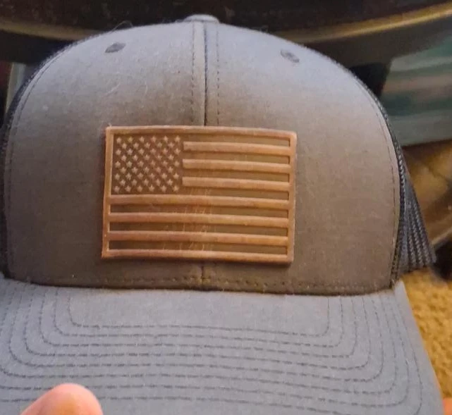 The Classics Yupoong Trucker Hat w/ American Flag Patch