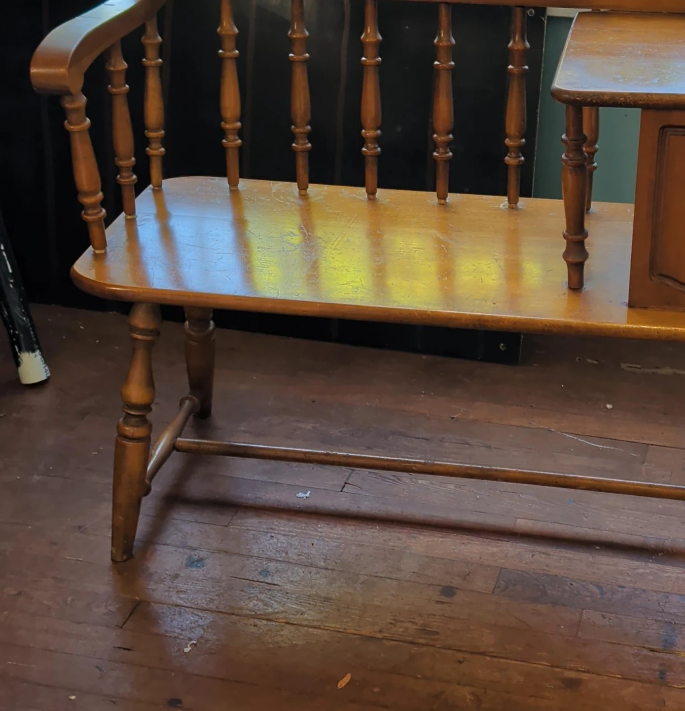 Wooden Hallway Bench