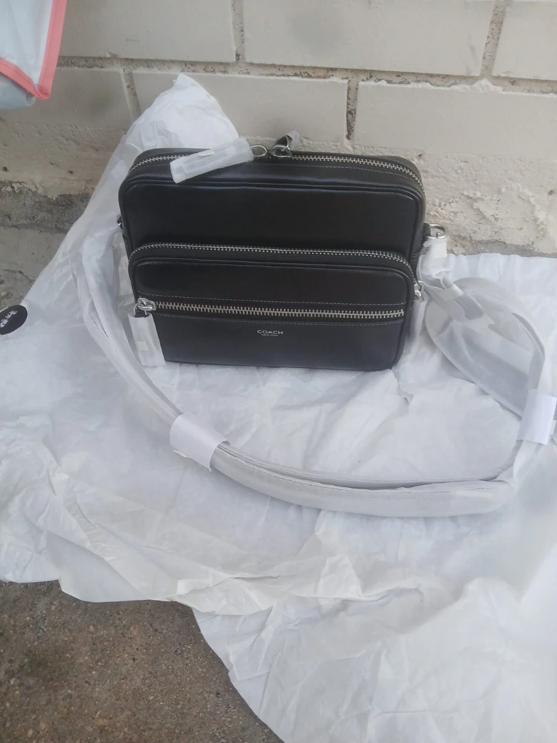 Coach Black Leather Crossbody Bag
