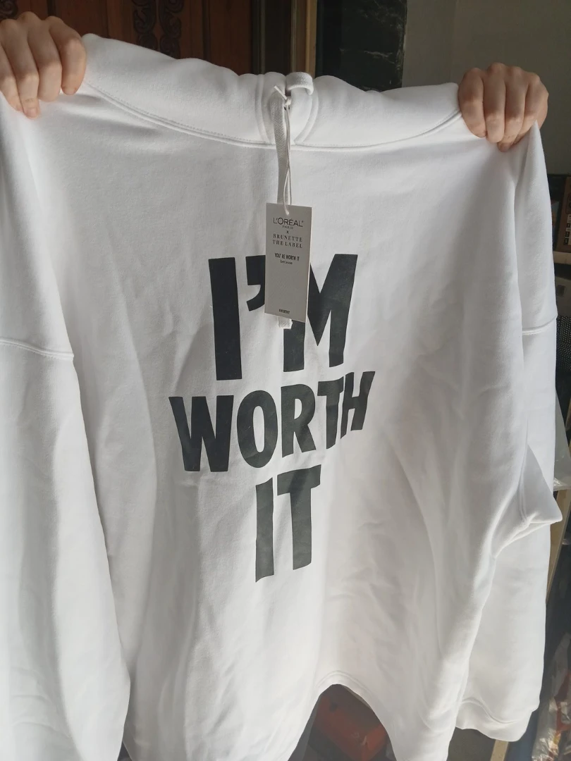 L'Oréal x Brunette The Label White Hoodie