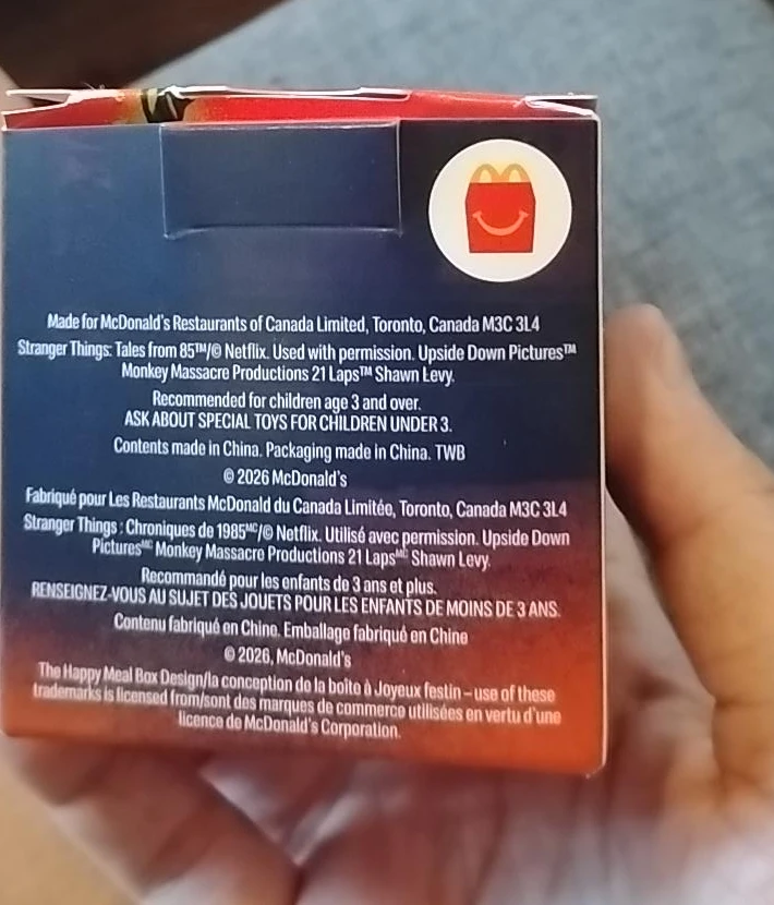 McDonald's Stranger Things Happy Meal Toy 2026