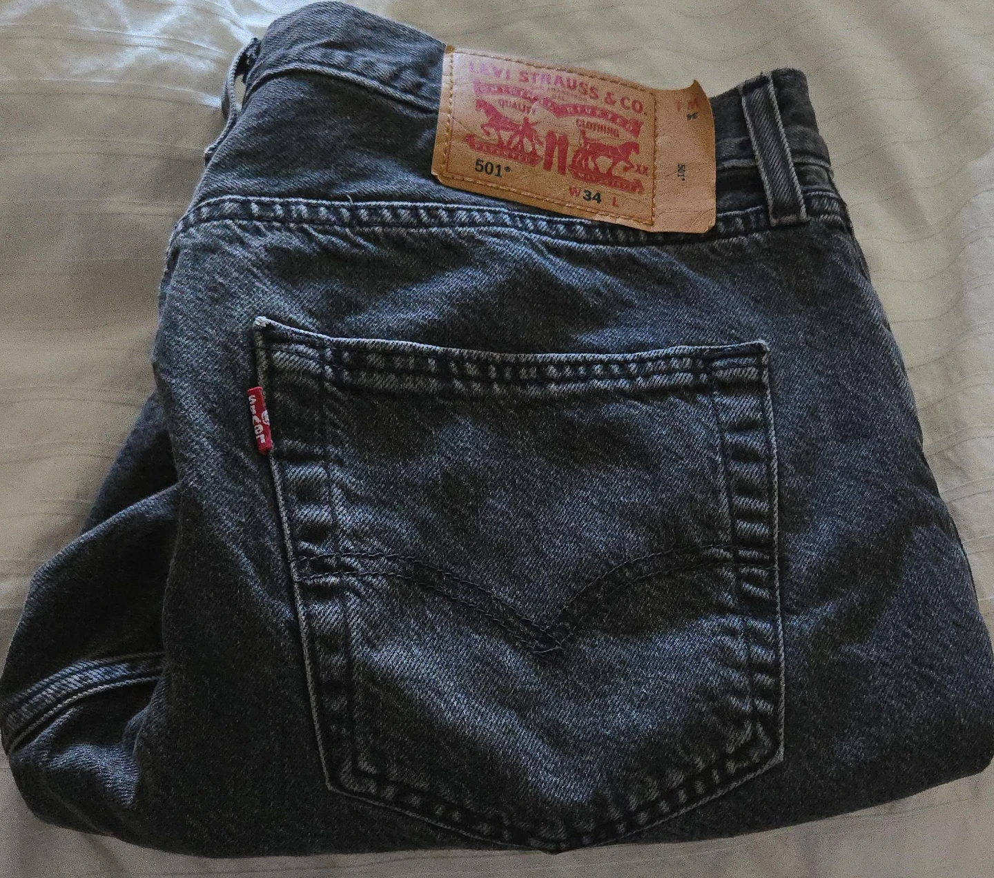Levi's 501 Jean shorts- Grey - photo 4