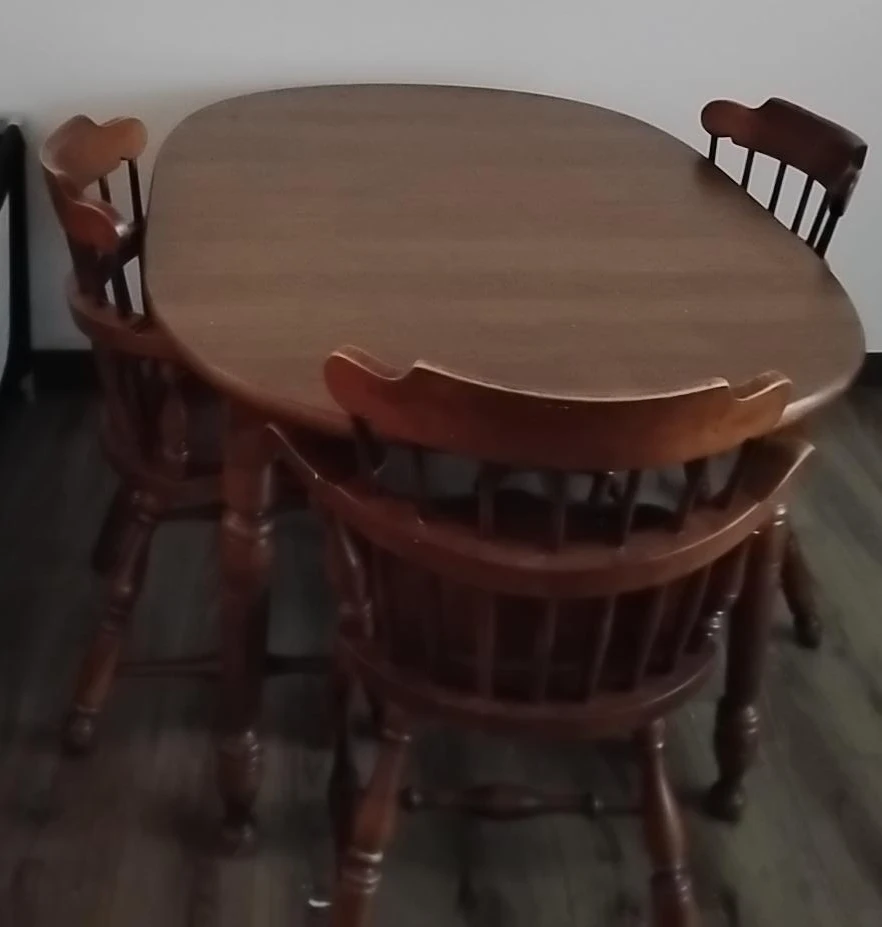 Wooden Dining Table and Chairs Set