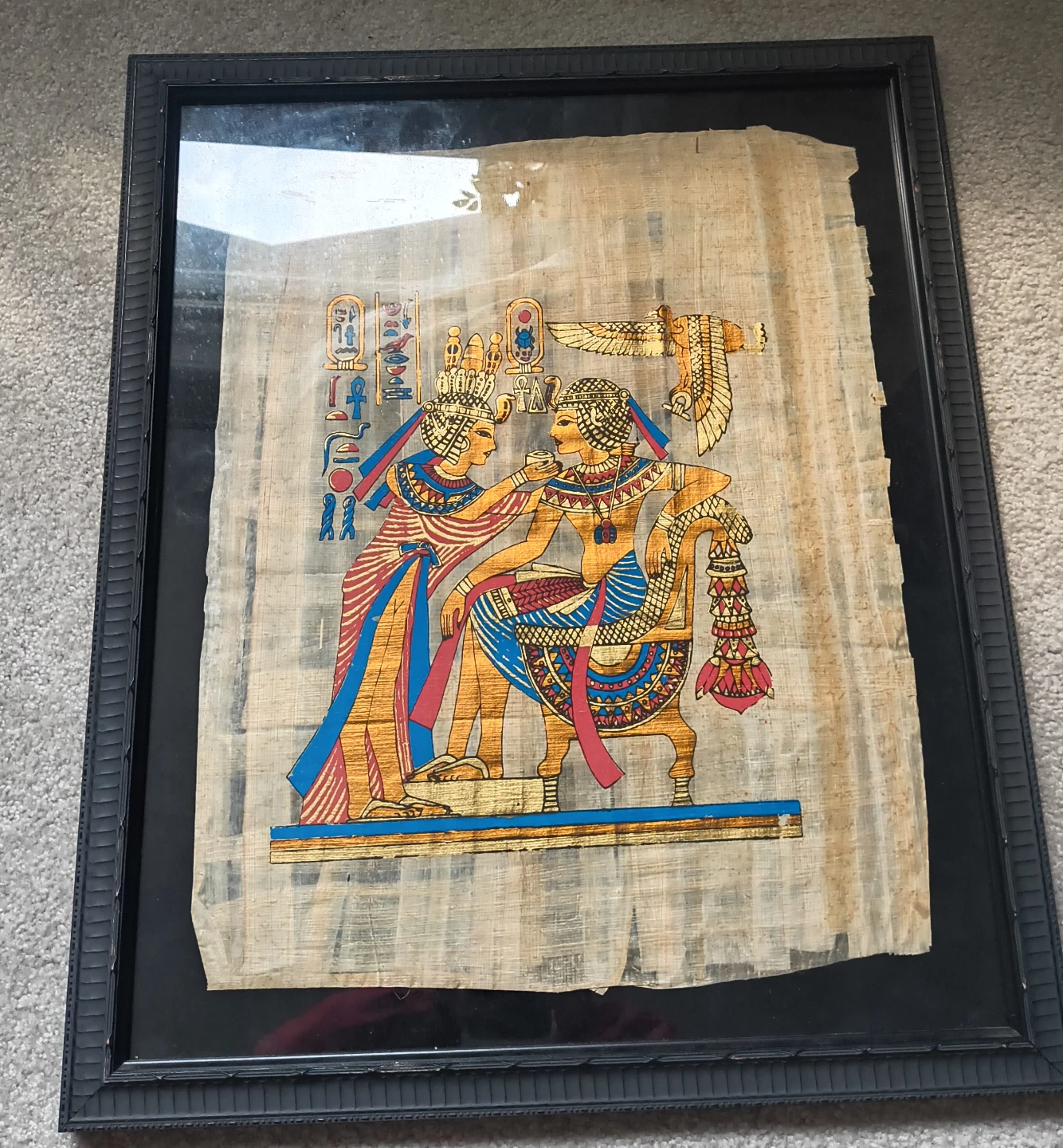 Framed Egyptian Papyrus Art