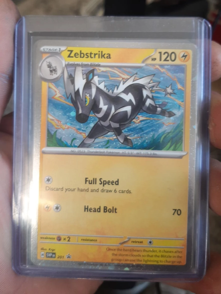 Pokemon Zebstrika Trading Card