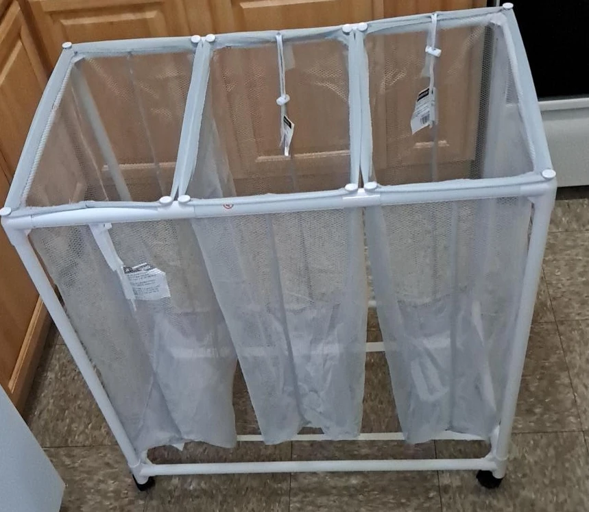 3-Section Laundry Sorter Hamper