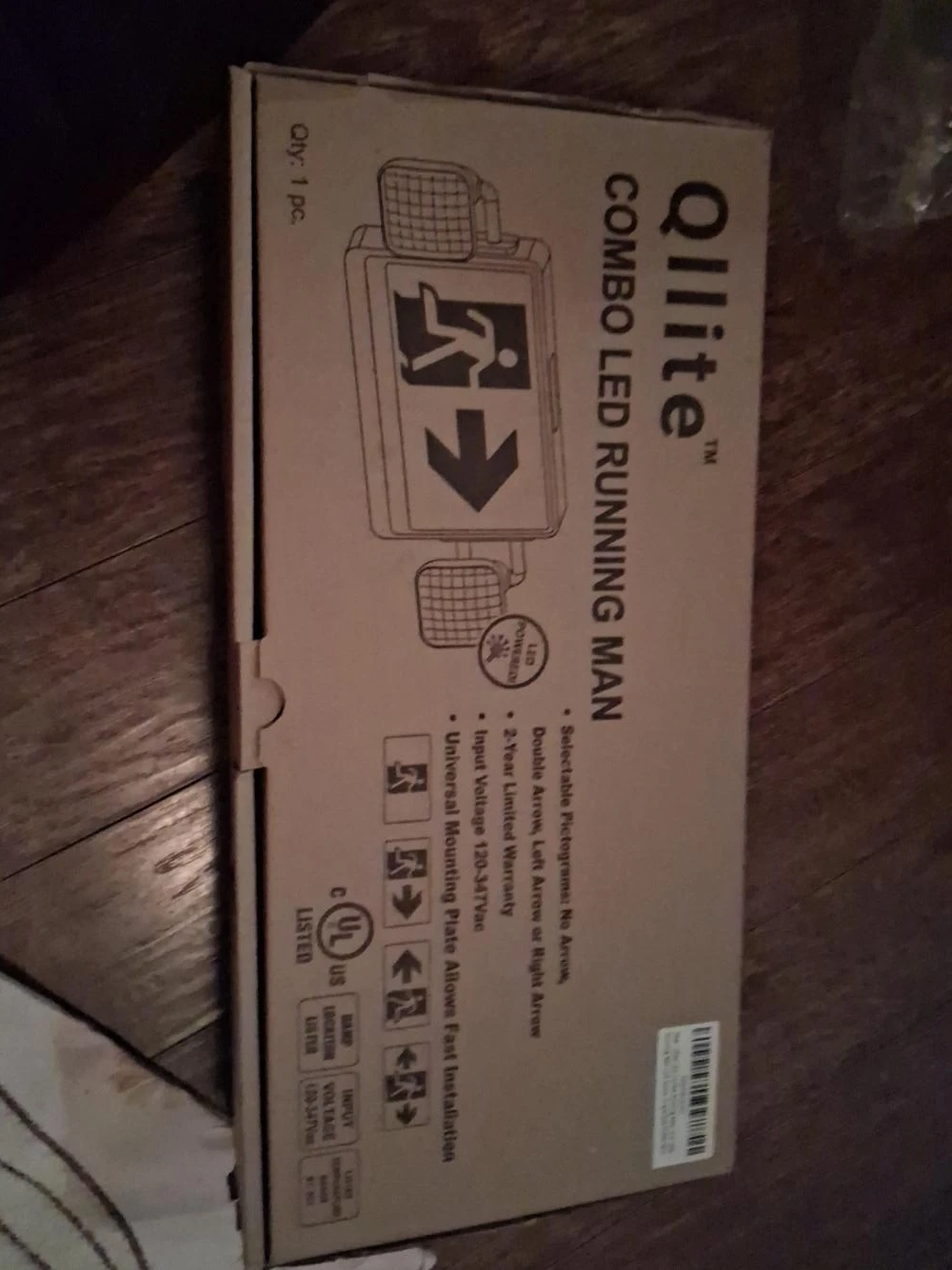 Qlite Combo LED Running Man Exit Sign