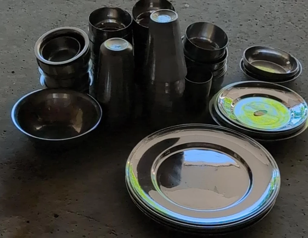 Stainless Steel Dinnerware Set 50 pieces
