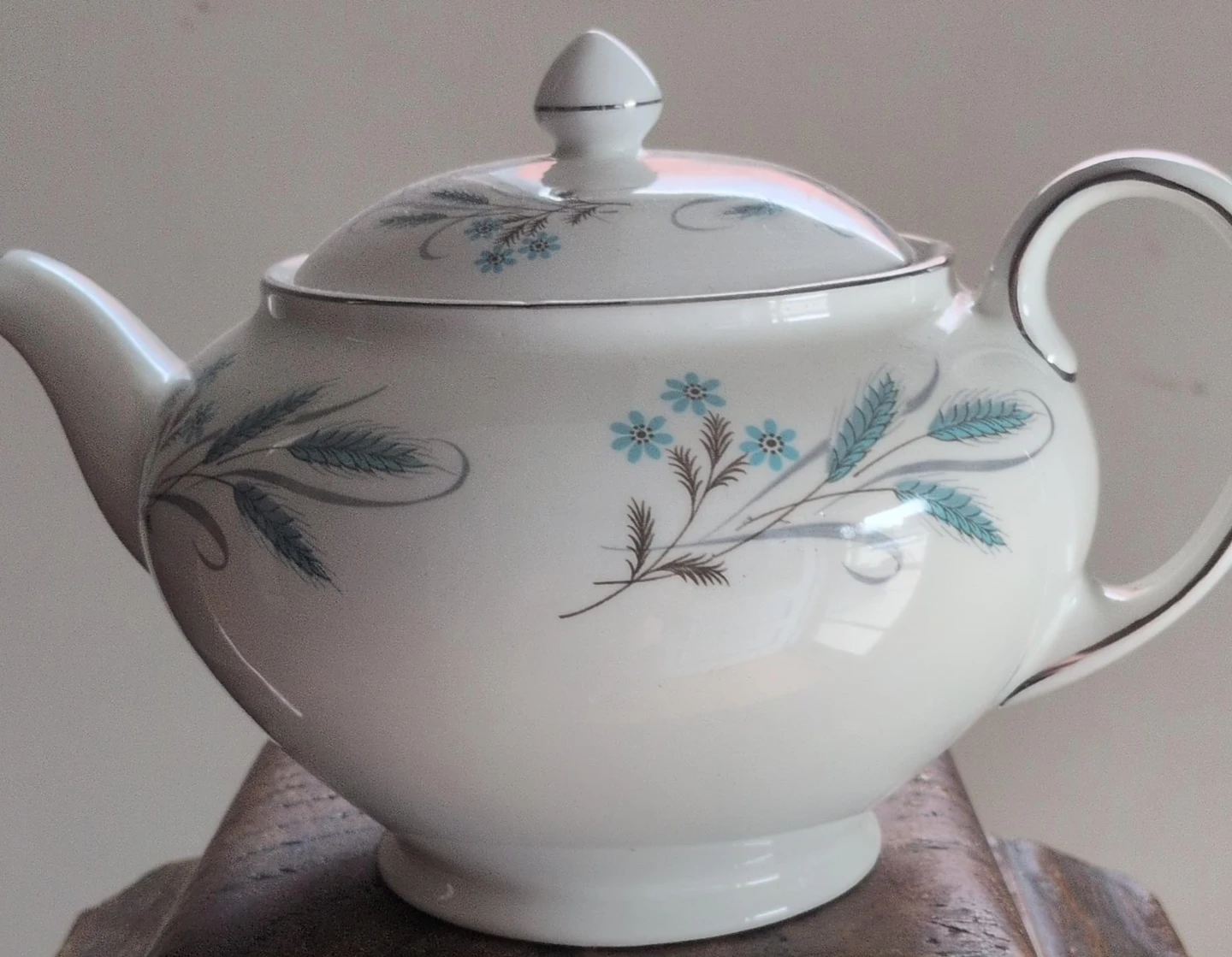 Vintage Teapot with Floral Design