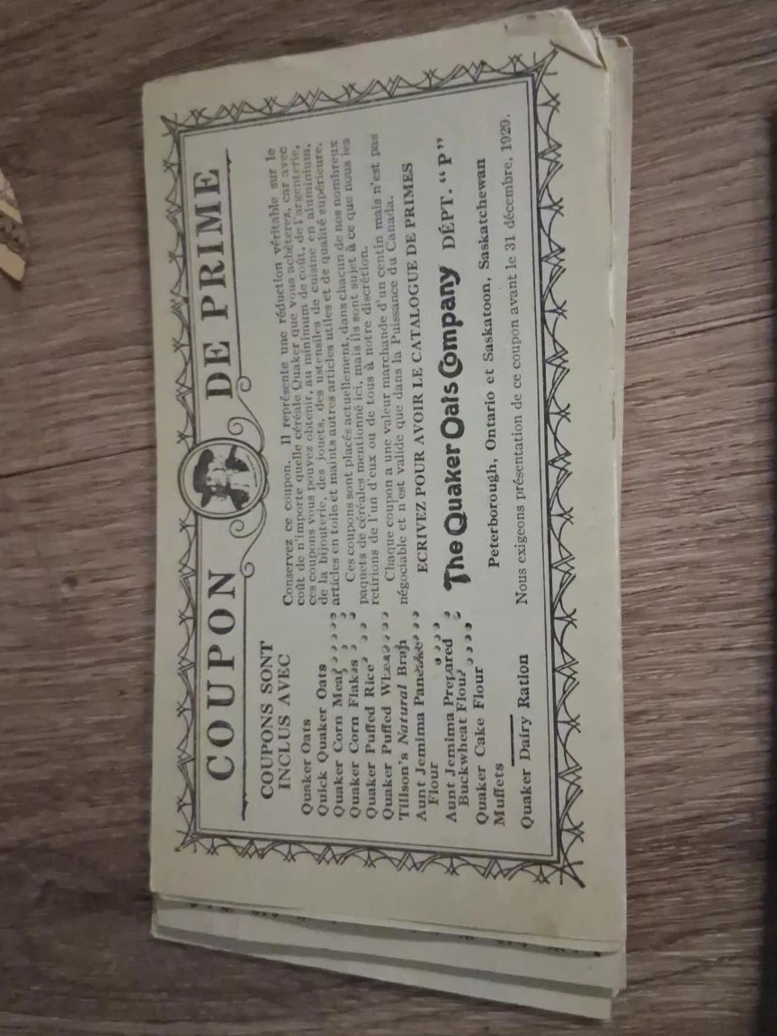The Quaker Oats Company Premium Coupons