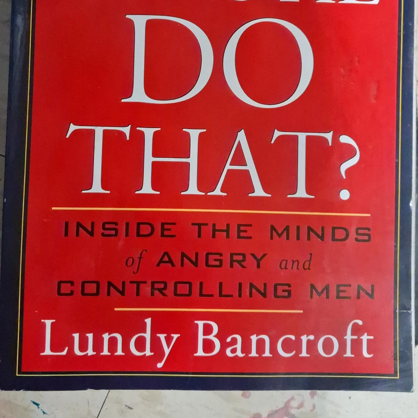 Why Does He Do That?  by Lundy Bancroft