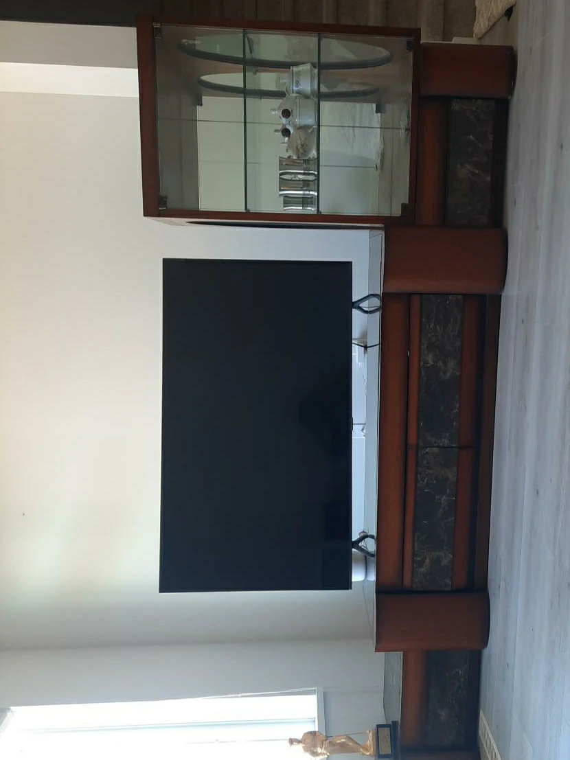 Glass Display Cabinet and Media Console.It's made in Korea.