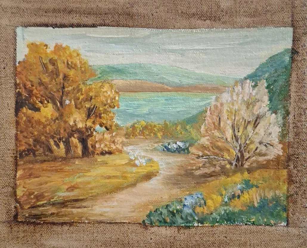 Vintage Landscape Oil Painting