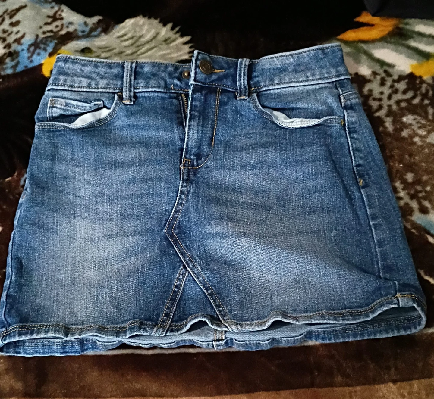 Blue Denim Skirt